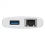 D-Link DUP-A01 Hub USB-C 10 en 1 con 2xHDMI 4K, Carga 100W PD, Ethernet Gigabit, Lector SD y Blanco